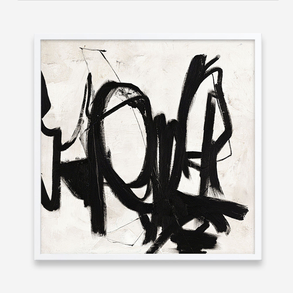 Playblack 2 (Square) Art Print