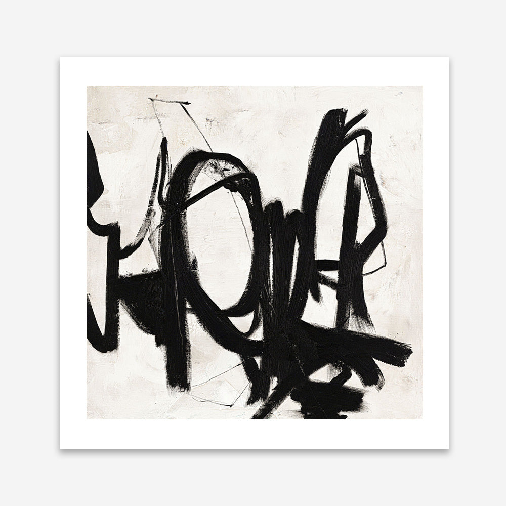 Playblack 2 (Square) Art Print