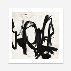 Playblack 2 (Square) Art Print