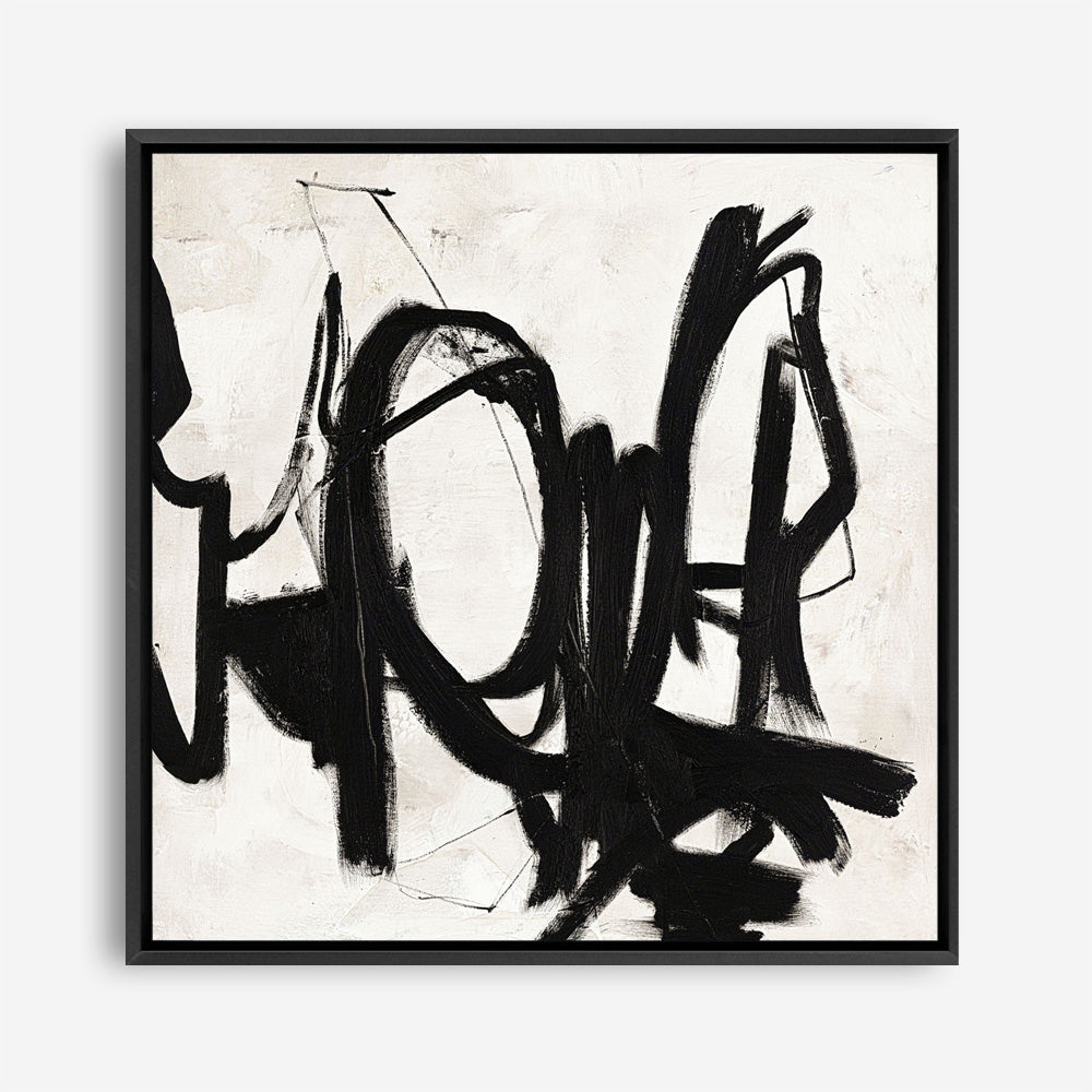 Playblack 2 (Square) Canvas Print