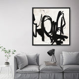 Playblack 2 (Square) Canvas Print