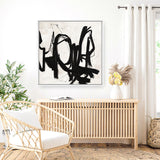 Playblack 2 (Square) Canvas Print