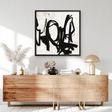 Playblack 2 (Square) Art Print