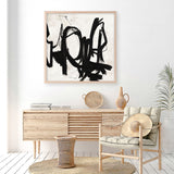 Playblack 2 (Square) Art Print