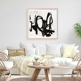 Playblack 2 (Square) Art Print