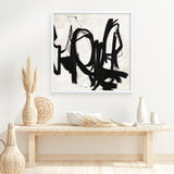 Playblack 2 (Square) Art Print