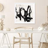 Playblack 2 (Square) Art Print