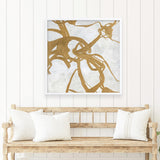 Goldplay (Square) Art Print