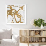 Goldplay (Square) Art Print