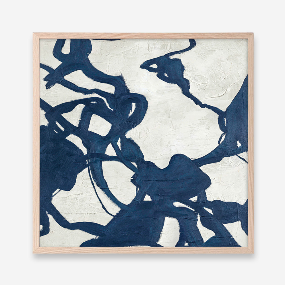 Blueplay (Square) Art Print