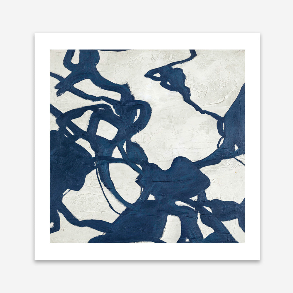 Blueplay (Square) Art Print