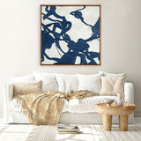 Blueplay (Square) Canvas Print