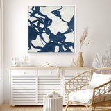Blueplay (Square) Canvas Print