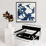 Blueplay (Square) Art Print