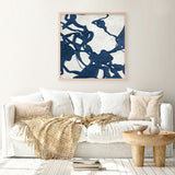 Blueplay (Square) Art Print