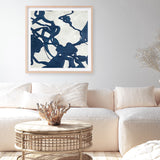 Blueplay (Square) Art Print