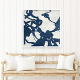 Blueplay (Square) Art Print