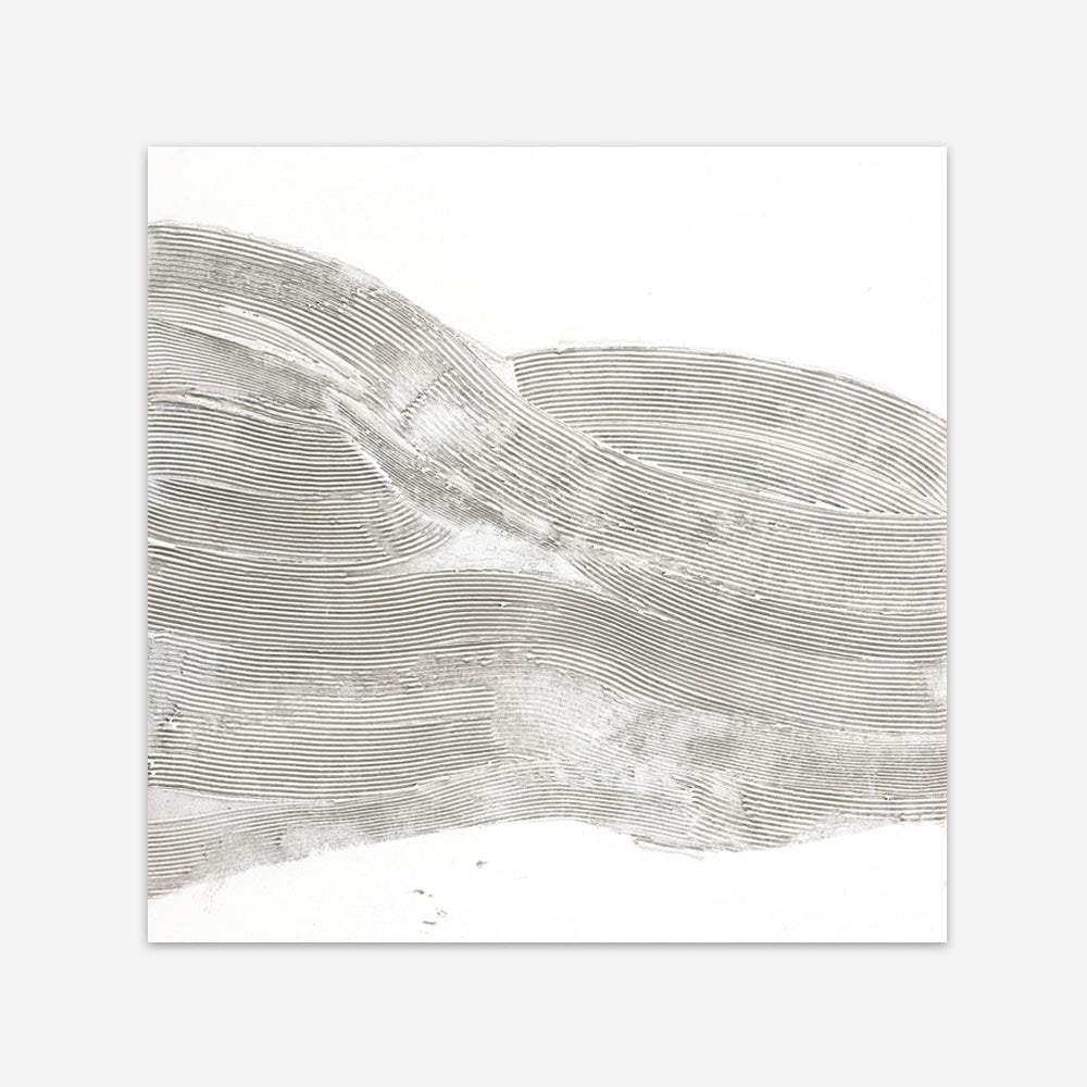 White Sculpture 1 (Square) Art Print