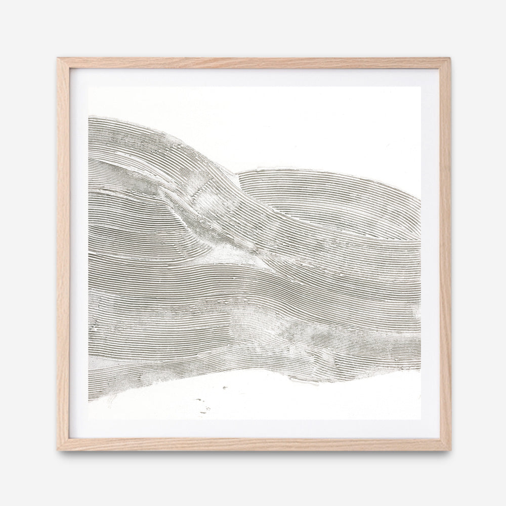 White Sculpture 1 (Square) Art Print