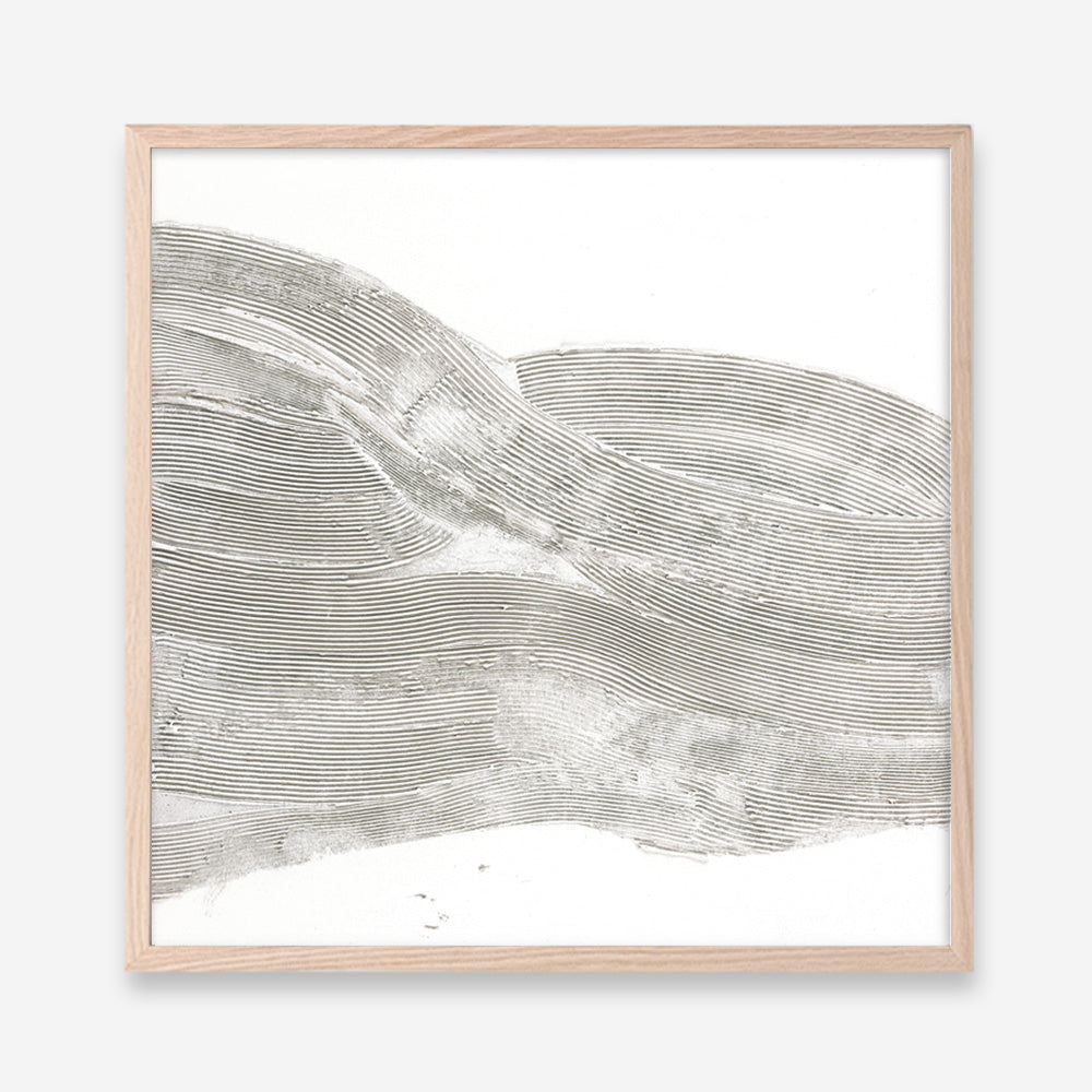 White Sculpture 1 (Square) Art Print