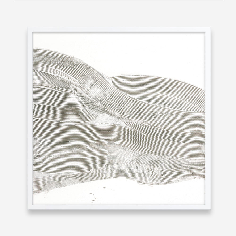 White Sculpture 1 (Square) Art Print