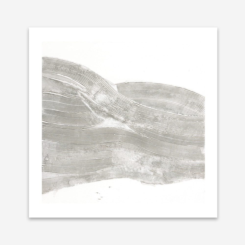 White Sculpture 1 (Square) Art Print