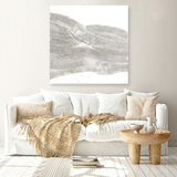 White Sculpture 1 (Square) Canvas Print