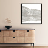 White Sculpture 1 (Square) Art Print