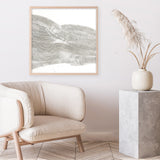 White Sculpture 1 (Square) Art Print