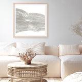 White Sculpture 1 (Square) Art Print