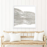 White Sculpture 1 (Square) Art Print