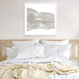 White Sculpture 1 (Square) Art Print