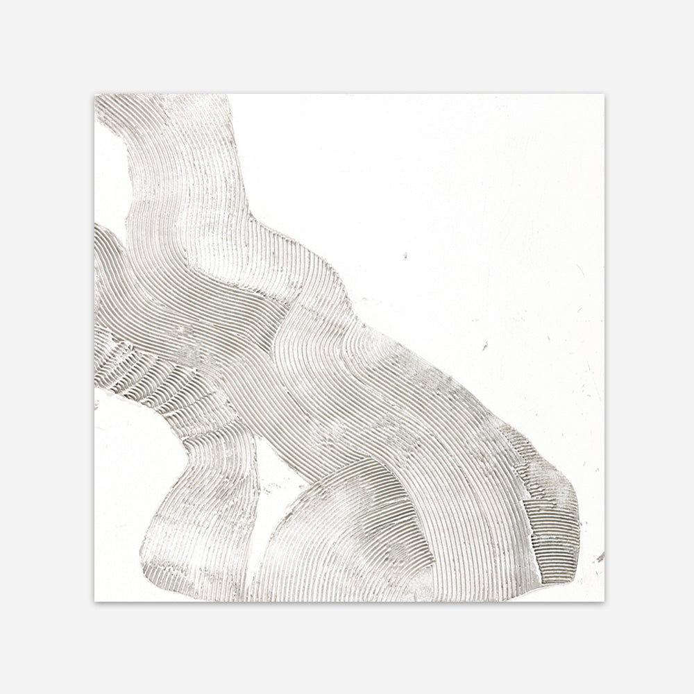 White Sculpture 2 (Square) Art Print