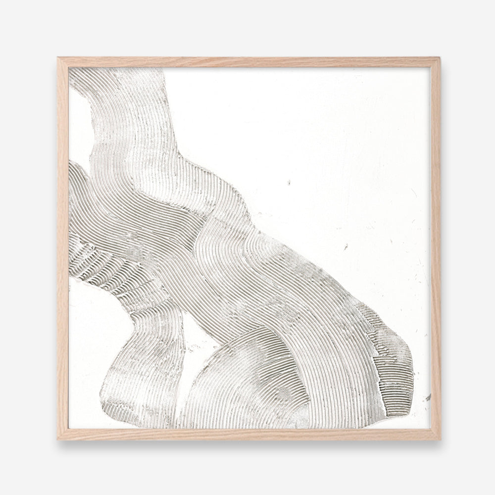 White Sculpture 2 (Square) Art Print