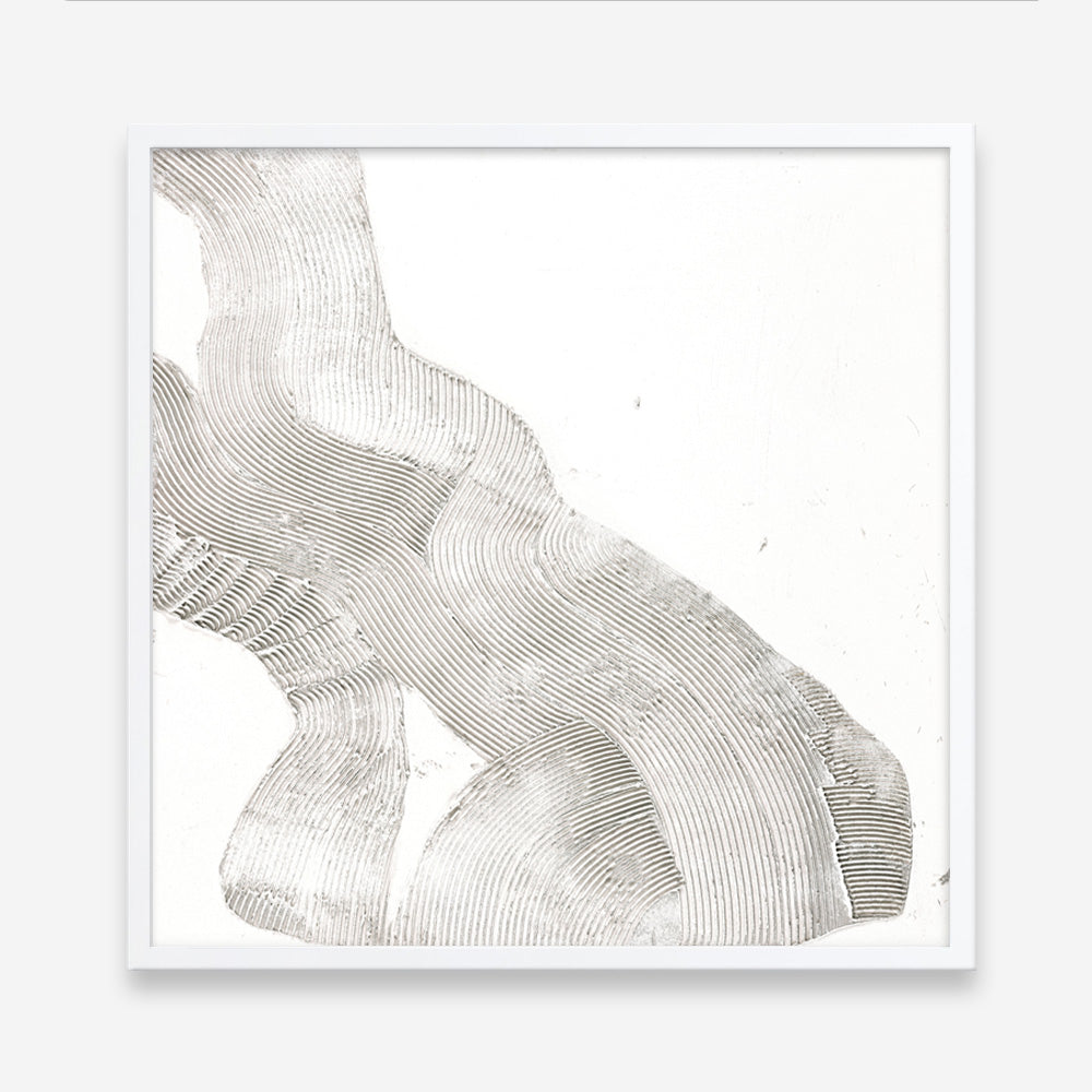 White Sculpture 2 (Square) Art Print