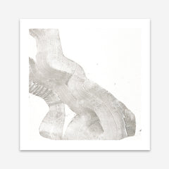 White Sculpture 2 (Square) Art Print