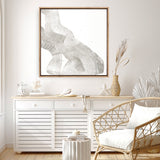 White Sculpture 2 (Square) Canvas Print