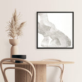 White Sculpture 2 (Square) Art Print