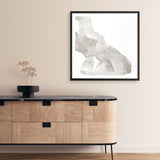 White Sculpture 2 (Square) Art Print