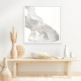 White Sculpture 2 (Square) Art Print