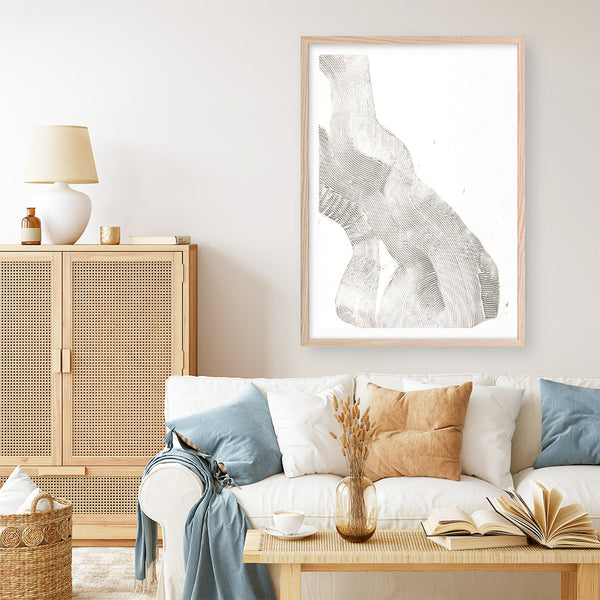 White Sculpture 2 Art Print