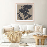 Fortuna Black (Square) Art Print