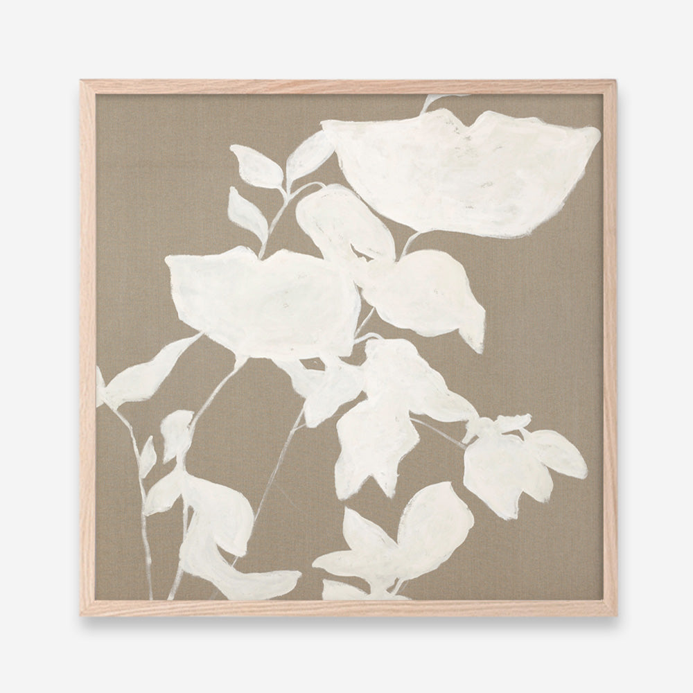 Fortuna White (Square) Art Print