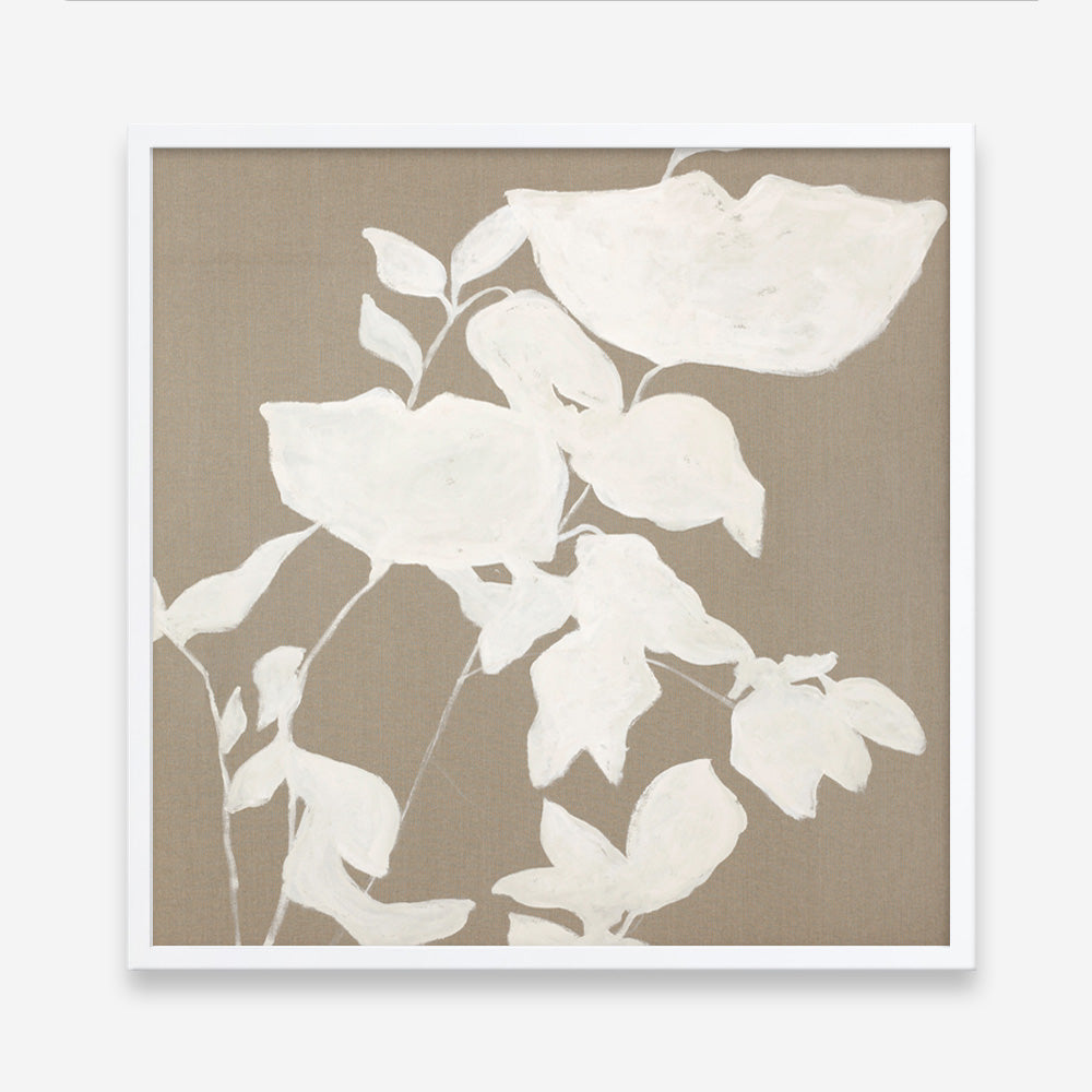 Fortuna White (Square) Art Print