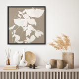 Fortuna White (Square) Canvas Print