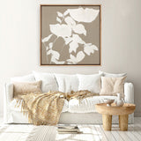 Fortuna White (Square) Canvas Print