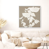 Fortuna White (Square) Canvas Print
