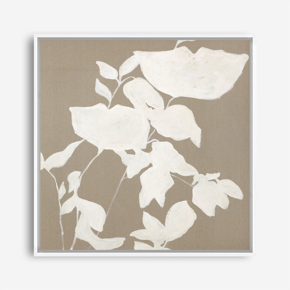 Fortuna White (Square) Canvas Print
