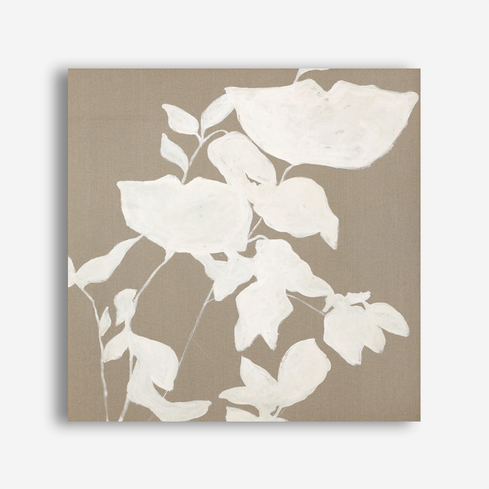 Fortuna White (Square) Canvas Print