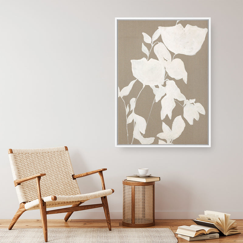 Fortuna White Canvas Print